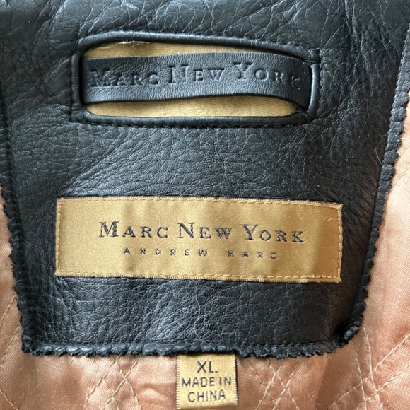 Andrew Marc Leather Jacket - Picture 3 of 4